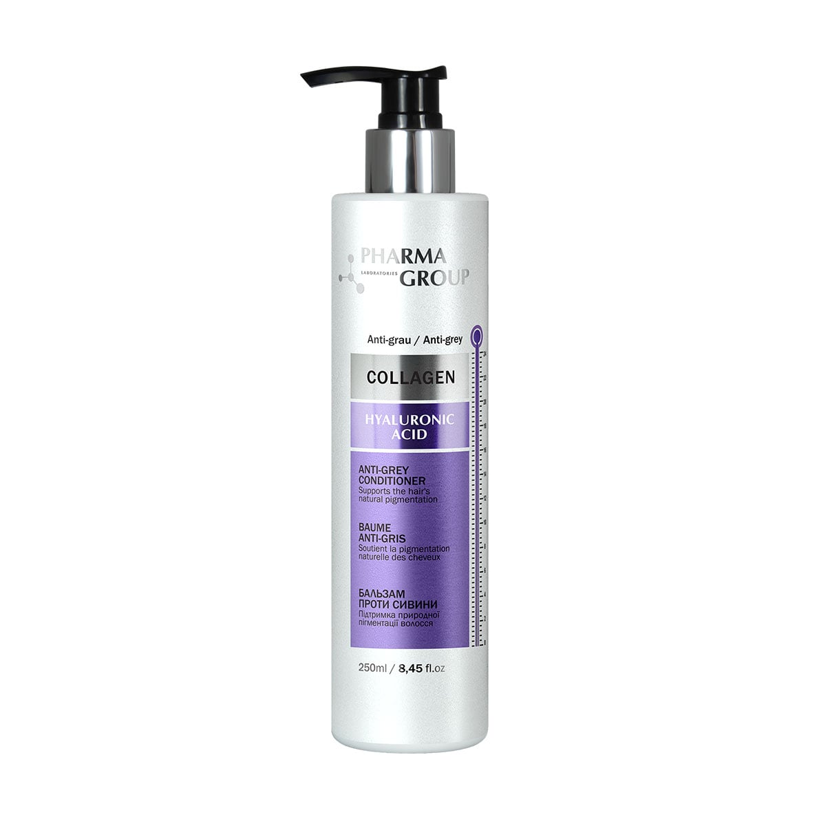 Бальзам Pharma Group Collagen &amp; Hyaluronic Acid Anti-Grey Conditioner проти сивини, 250 мл